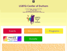 Tablet Screenshot of lgbtqcenterofdurham.org